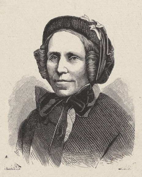 Mathilda Foy. Woodcut by Evald Hansen (1840-1920), year unknown. National Library of Sweden, Stockholm
