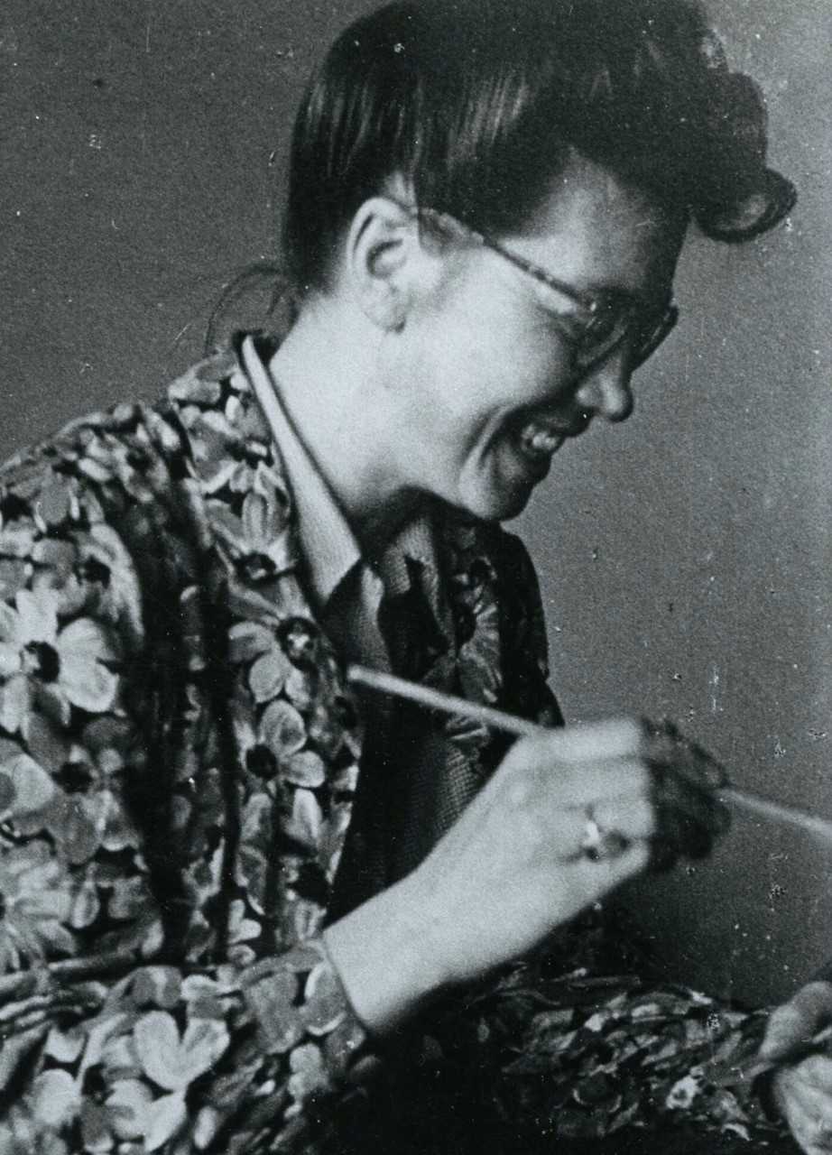 Berta Hansson, cirka sent 1940-tal. Fotograf okänd (foto i privat ägo)