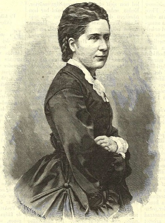Portrait of Aurore von Haxthausen in Idun no 10, 1888