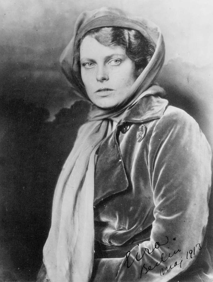 Eira Hellberg, enligt skrift på fotot i Berlin, maj 1913. Fotograf okänd. Bildkälla: Wikimedia Commons