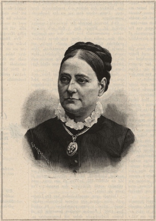 Betty Linderoth avbildad i Idun nr 23, 1894 (KvinnSam, Göteborgs universitetsbibliotek)