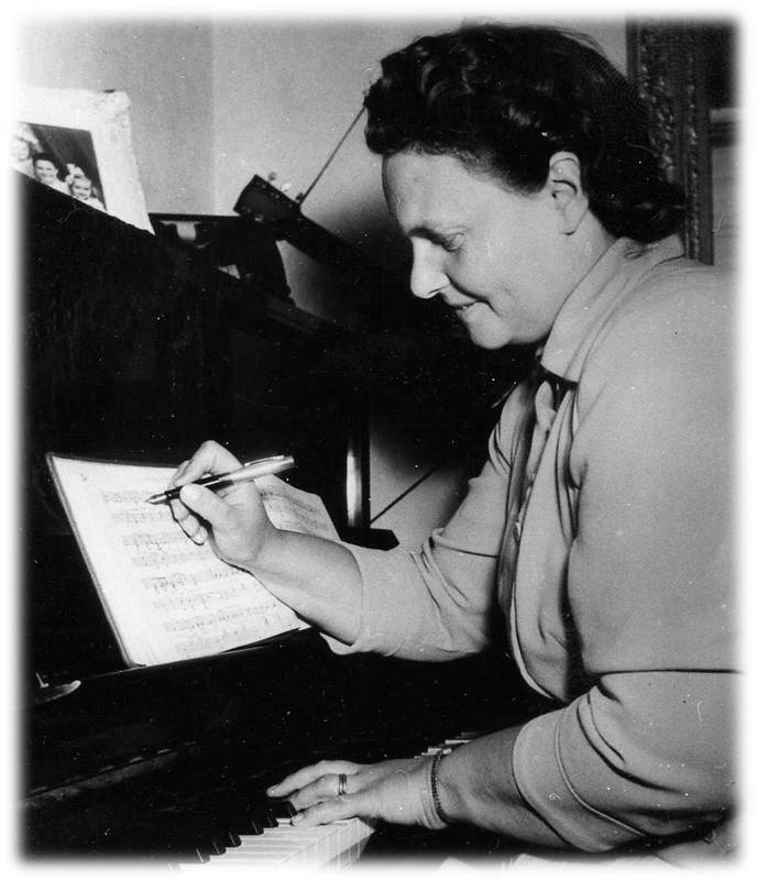 Lydia Lithell, 1955. Fotograf okänd (bild i privat ägo)