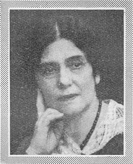Gerda Palm avbildad i Idun 1931, i samband med hennes 60-årsdag. Fotograf okänd. Bildkälla: Svenskt Porträttarkiv (CC-BY-SA 4.0)