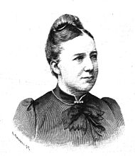 Sofia Gumaelius. Träsnitt av Gunnar Forssell (1859-1903) i Idun nr 51, 1890 (Wikimedia Commons)