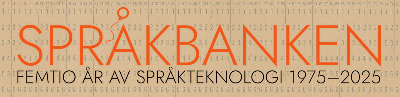 Logotyp Språkbanken 50 år