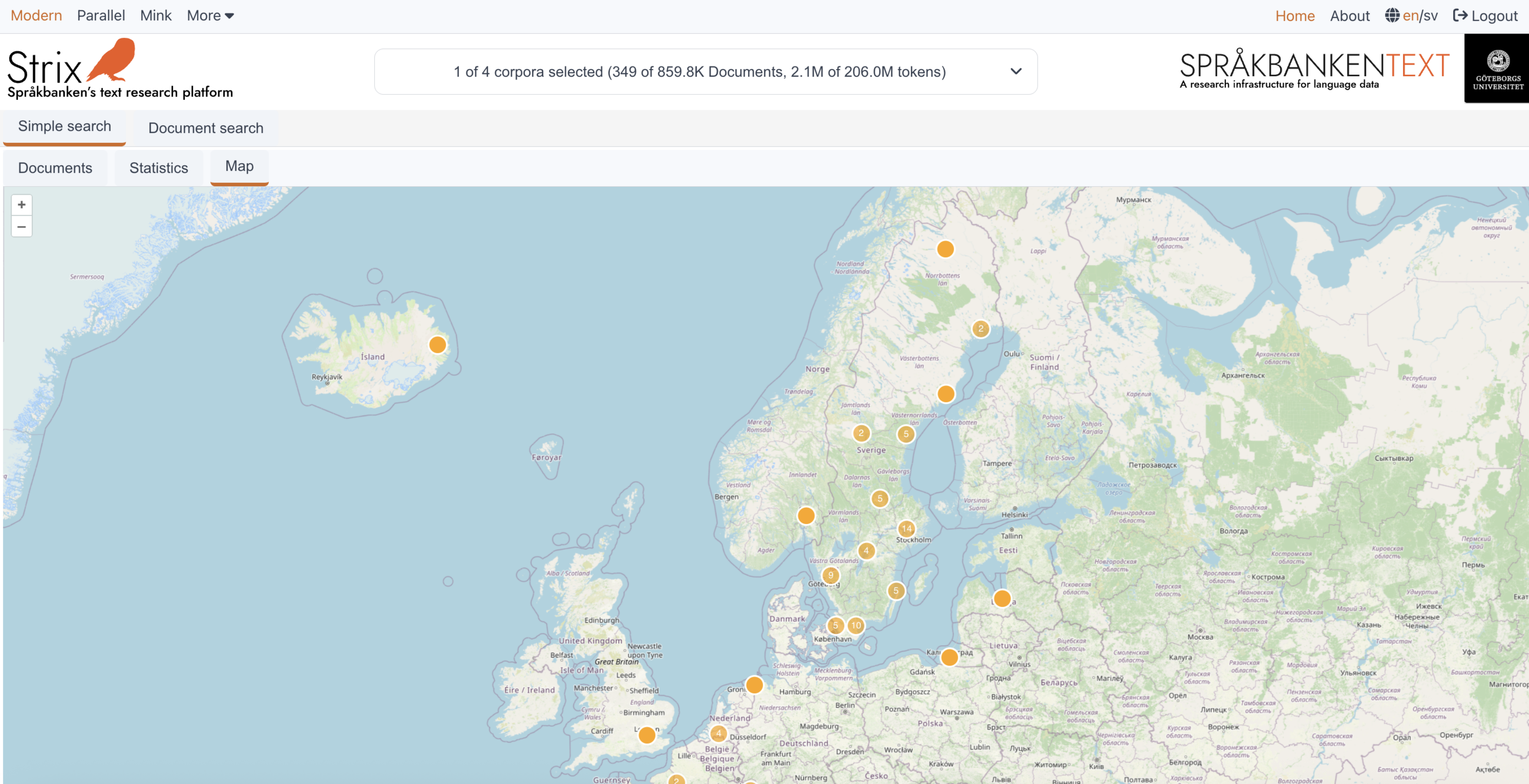 Maps View in Strix