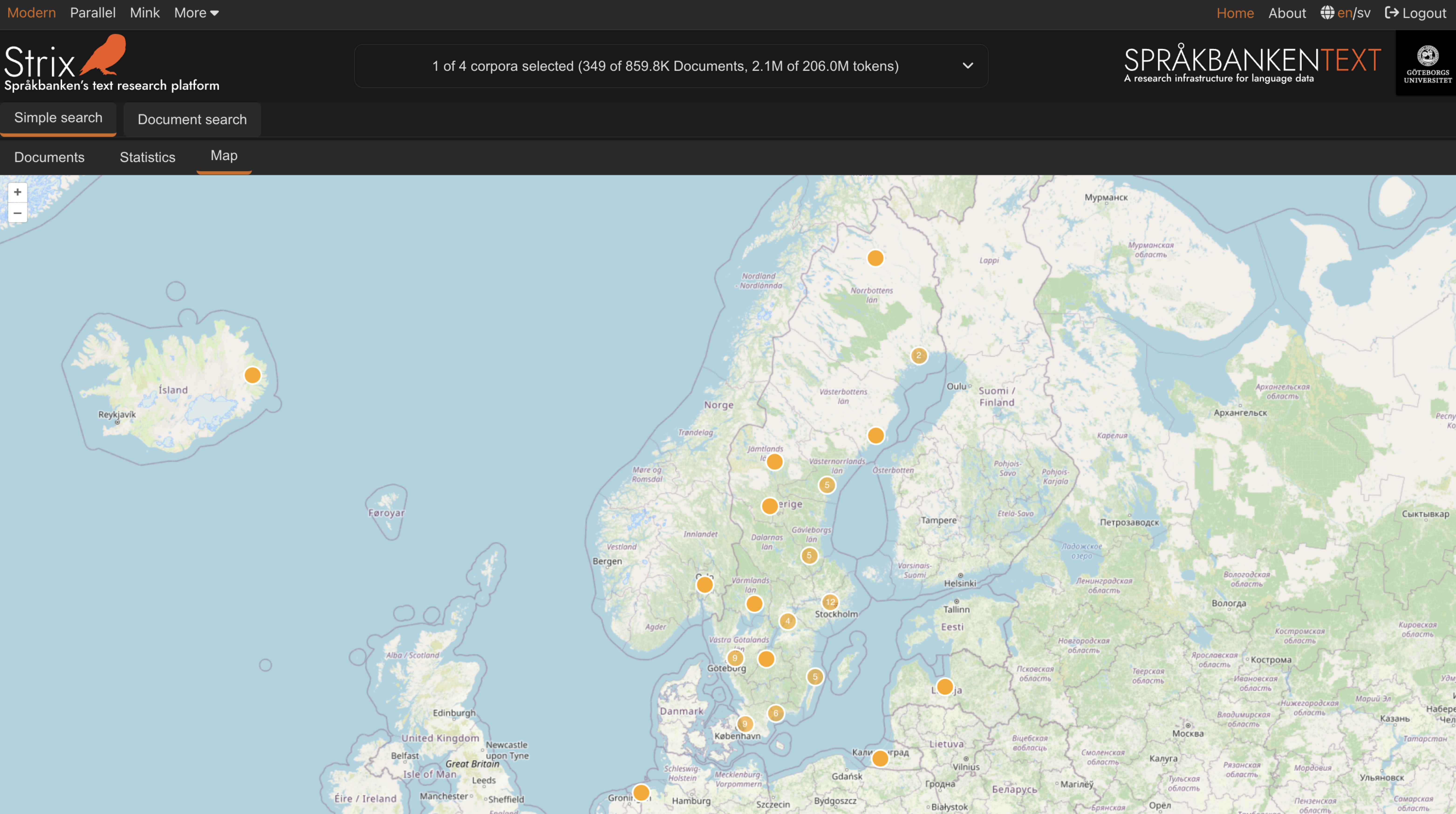 Maps View in Strix